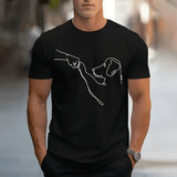 Men’s Funny Dog Print T-Shirt – Casual Sports Tee, Loose Fit Round Neck Short Sleeve, Plus Size 100–6XL, Breathable Summer Top