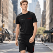 Men’s 2-Piece Summer Tracksuit Set – Fitness T-Shirt & Jogging Shorts, Casual Sportswear for Gym, Running & Daily Wear (2025 Edition)