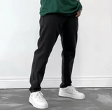 Men’s Loose Fit Denim Jeans – Simple Streetwear Style, Solid Color Splicing, Casual Straight Leg Pants with Pockets, All-Season Trousers
