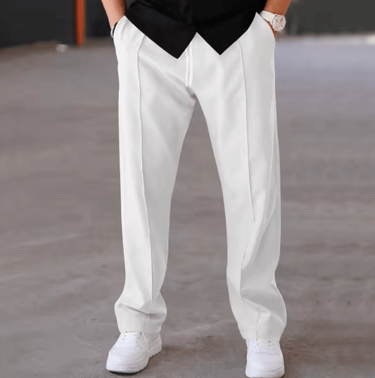 2025 New Men’s Thin Spring/Summer Pants – Loose Straight Leg Sports Casual Trousers, American Oversized Long Fit Lightweight Pants