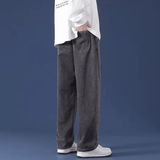 Men’s Loose Fit Straight Leg Jeans – Casual High Waist Wide Leg Workwear Denim, American Style Spring Summer Autumn New Arrival