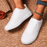 Stylish Solid Color Mesh Sneakers – Unisex Casual Campus Shoes