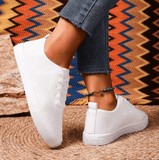 Stylish Solid Color Mesh Sneakers – Unisex Casual Campus Shoes