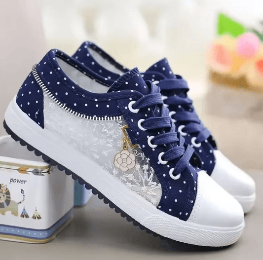 2025 Women’s Casual Mesh Sandals – Lightweight Breathable Hollow Slip-On Walking Flats, Comfortable Canvas Summer Shoes