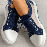2025 Women’s Casual Mesh Sandals – Lightweight Breathable Hollow Slip-On Walking Flats, Comfortable Canvas Summer Shoes