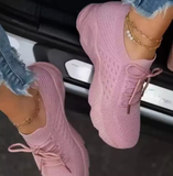 2025 Women’s Casual Sports Shoes – Plus Size Lightweight Summer Sneakers with Round Toe & Polyester Sole