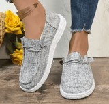 2025 Women’s Spring Slip-On Canvas Flats – Fashionable Non-Slip Casual Shoes | Lightweight, Cozy & Plus Size Friendly