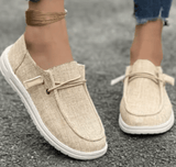 2025 Women’s Spring Slip-On Canvas Flats – Fashionable Non-Slip Casual Shoes | Lightweight, Cozy & Plus Size Friendly