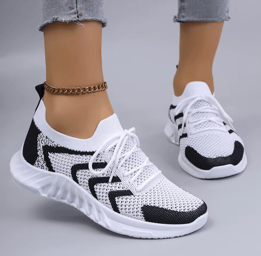 Women’s Casual Lace-Up Sneakers – Lightweight, Breathable & Wear-Resistant Sport Shoes for Spring and Autumn 2025
