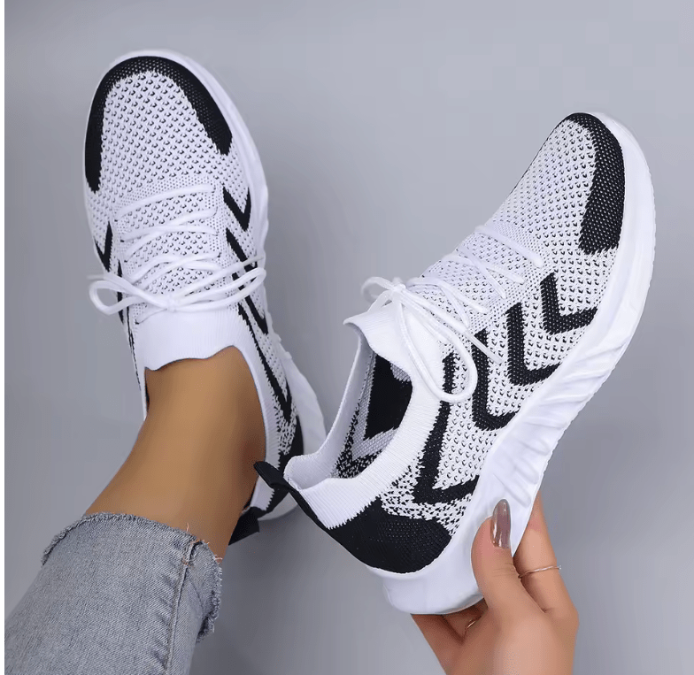 Women’s Casual Lace-Up Sneakers – Lightweight, Breathable & Wear-Resistant Sport Shoes for Spring and Autumn 2025
