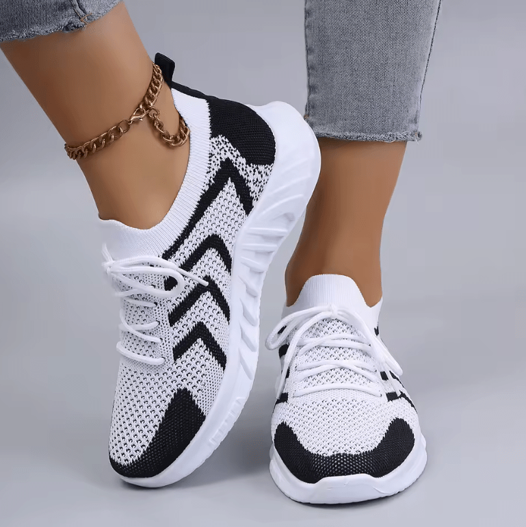 Women’s Casual Lace-Up Sneakers – Lightweight, Breathable & Wear-Resistant Sport Shoes for Spring and Autumn 2025