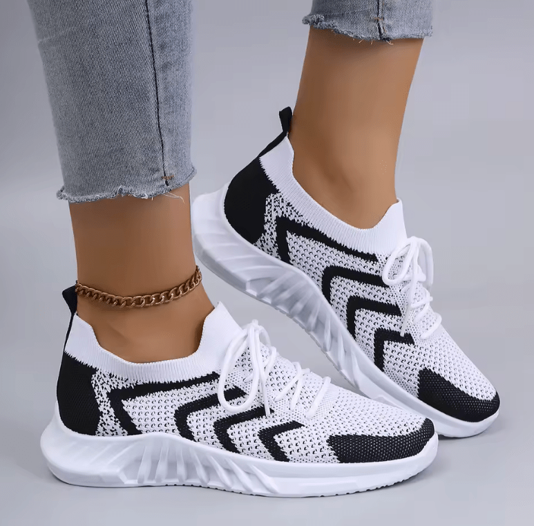 Women’s Casual Lace-Up Sneakers – Lightweight, Breathable & Wear-Resistant Sport Shoes for Spring and Autumn 2025