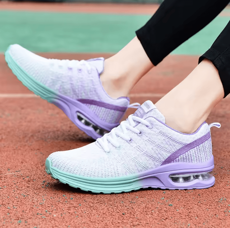 2025 Spring Women’s Knitted Running Shoes – Lightweight Casual Sneakers | Breathable, Flexible & Trendy Cross-Border Style