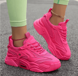Women’s Fashion Mesh Sneakers – Breathable Lightweight Platform Tennis Shoes | Outdoor Comfort Walking Trainers 2025