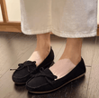 Women’s Leather Loafers – Slip-On Flats for Spring & Autumn | Casual Soft Shoes with Cashmere Lining