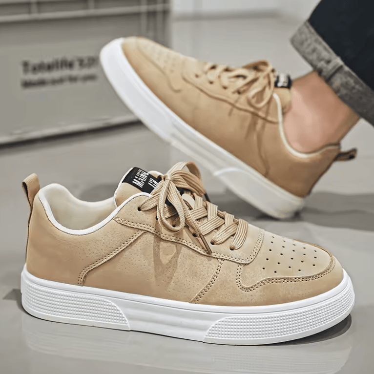 Men’s Fashion Suede Platform Sneakers – Comfortable Walking Shoes