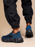 Men’s Summer Running Shoes – Breathable Flyknit Sock Sneakers