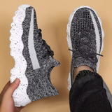 Men’s Summer Running Shoes – Breathable Flyknit Sock Sneakers
