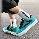 Men’s Casual Canvas Sneakers – Breathable Street Shoes with Anti-Slip Thick Rubber Sole