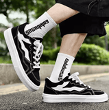 Men’s Casual Canvas Sneakers – Breathable Street Shoes with Anti-Slip Thick Rubber Sole