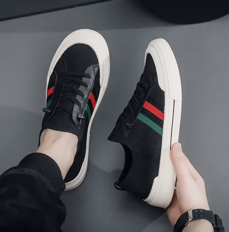 Men’s Luxury Mesh Loafers – Breathable Summer Sneakers with Platform Sole & All-Day Comfort