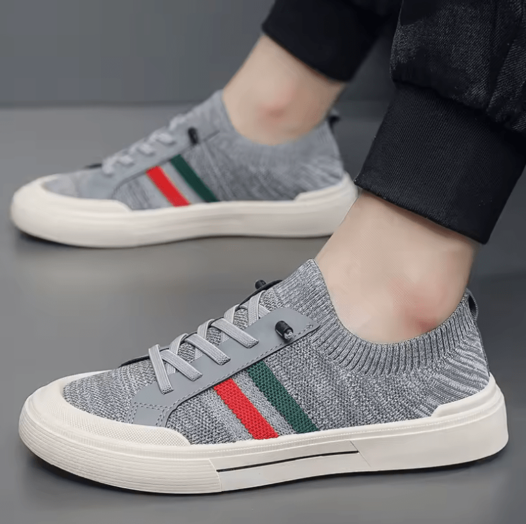 Men’s Luxury Mesh Loafers – Breathable Summer Sneakers with Platform Sole & All-Day Comfort