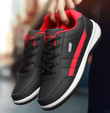 Men’s Leather Casual Shoes – Lace-Up, Wear-Resistant & Vulcanized for Outdoor Comfort