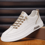 Men’s White Platform Sneakers – Lightweight, Breathable & Sporty Casual Shoes