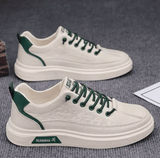 Men’s White Platform Sneakers – Lightweight, Breathable & Sporty Casual Shoes