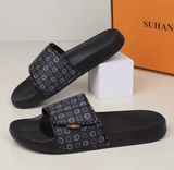 Men’s Genuine Leather Sandals – Comfortable Summer Slides & House Slippers