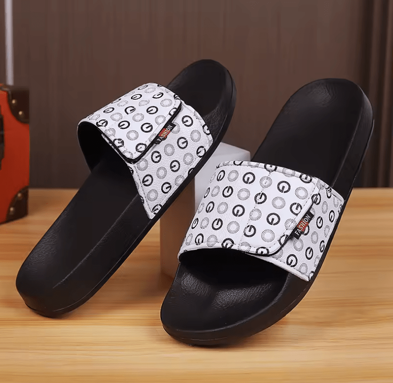 Men’s Genuine Leather Sandals – Comfortable Summer Slides & House Slippers
