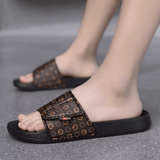 Men’s Genuine Leather Sandals – Comfortable Summer Slides & House Slippers
