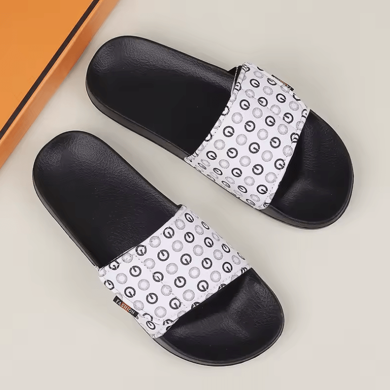 Men’s Genuine Leather Sandals – Comfortable Summer Slides & House Slippers