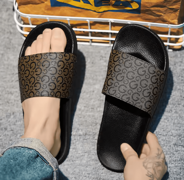 Men’s Fashion Slippers & Slides – Printed Outdoor Beach Sandals
