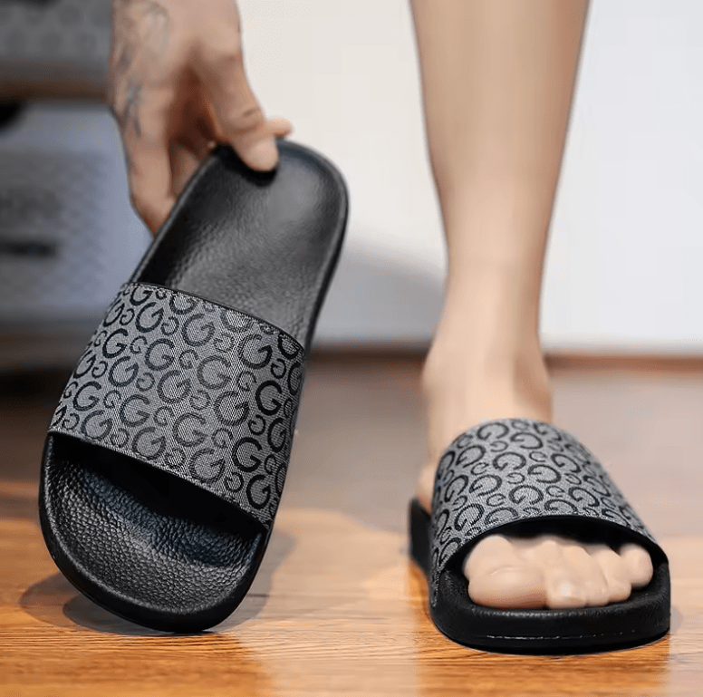 Men’s Fashion Slippers & Slides – Printed Outdoor Beach Sandals