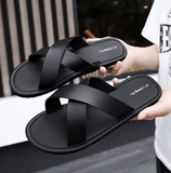 Men’s Lightweight Casual Slippers – Summer Outdoor Flat Sandals | Soft Sole, Comfortable Beach Shoes | Fashion Trend Slip-On Footwear