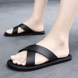 Men’s Lightweight Casual Slippers – Summer Outdoor Flat Sandals | Soft Sole, Comfortable Beach Shoes | Fashion Trend Slip-On Footwear