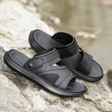 Men’s Summer Slip-On Beach Sandals – Soft Bottom, Two-Way Wear Flip Flops | Upgraded Plastic Comfort Shoes for Outdoor & Casual Use