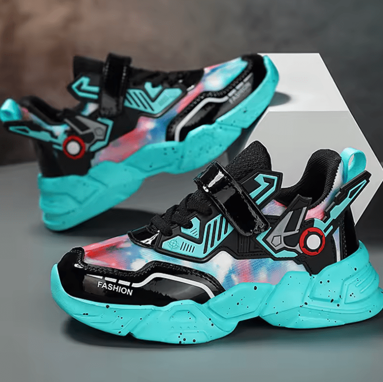 Children’s Running Shoes – Waterproof Leather, Height-Boosting Casual Sneakers | Wear-Resistant Fashion Sports Shoes for Kids
