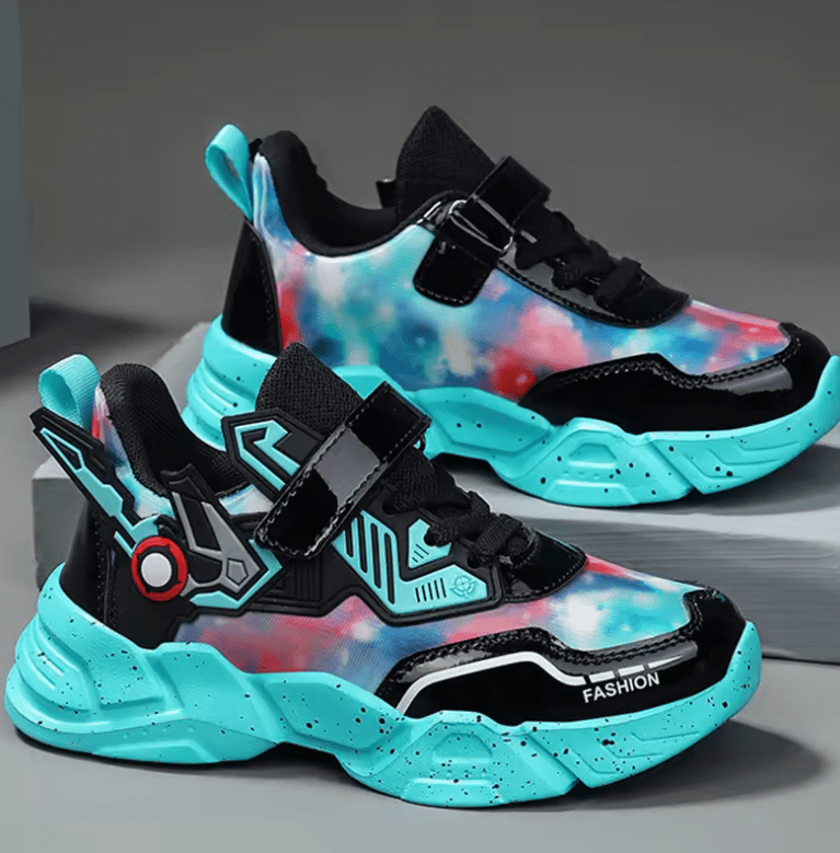 Children’s Running Shoes – Waterproof Leather, Height-Boosting Casual Sneakers | Wear-Resistant Fashion Sports Shoes for Kids