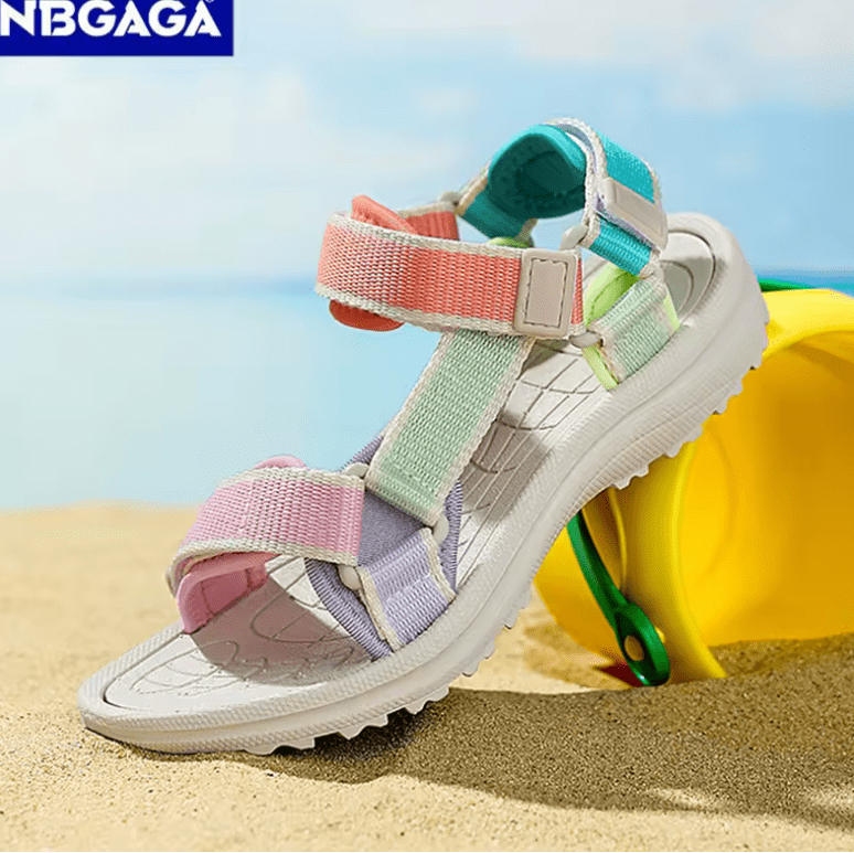 Girls’ Summer Sport Sandals – Breathable Non-Slip Kids’ Beach Shoes | Soft Sole Outdoor Walking Sandals