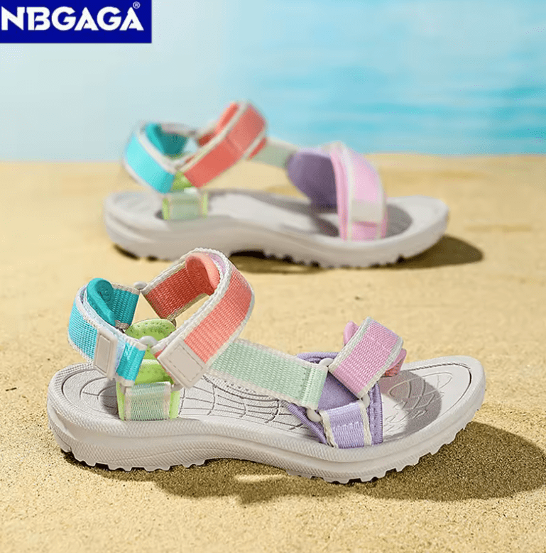 Girls’ Summer Sport Sandals – Breathable Non-Slip Kids’ Beach Shoes | Soft Sole Outdoor Walking Sandals