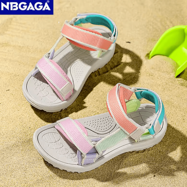 Girls’ Summer Sport Sandals – Breathable Non-Slip Kids’ Beach Shoes | Soft Sole Outdoor Walking Sandals