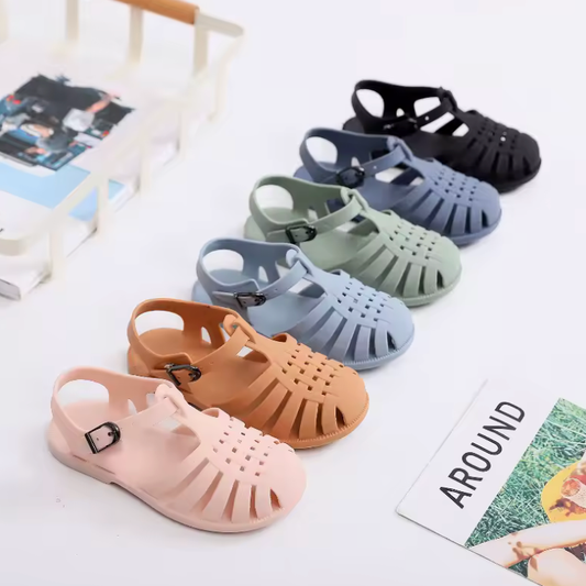 Kids’ Summer Beach Sandals – Soft Non-Slip Gladiator Jelly Shoes for Boys & Girls | Princess Roman Flip-Flops