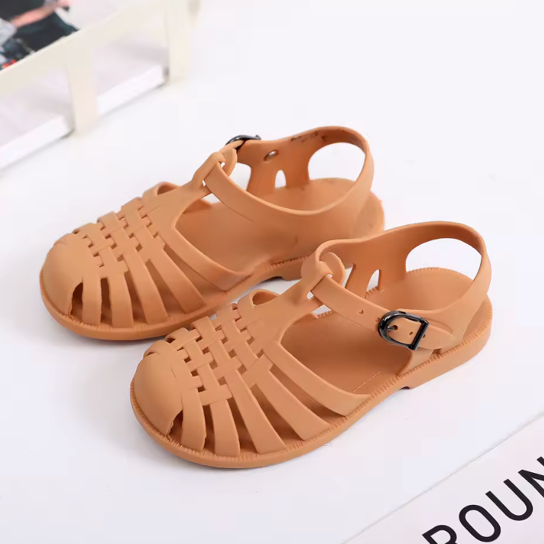 Kids’ Summer Beach Sandals – Soft Non-Slip Gladiator Jelly Shoes for Boys & Girls | Princess Roman Flip-Flops