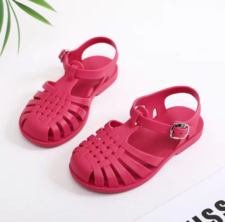 Kids’ Summer Beach Sandals – Soft Non-Slip Gladiator Jelly Shoes for Boys & Girls | Princess Roman Flip-Flops