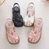 Baby Girls’ Peep-Toe Sandals 2025 – Breathable Soft Bow-Knot Princess Summer Shoes | Cute & Versatile Toddler Sandals