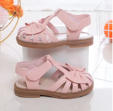 Baby Girls’ Peep-Toe Sandals 2025 – Breathable Soft Bow-Knot Princess Summer Shoes | Cute & Versatile Toddler Sandals