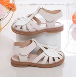Baby Girls’ Peep-Toe Sandals 2025 – Breathable Soft Bow-Knot Princess Summer Shoes | Cute & Versatile Toddler Sandals