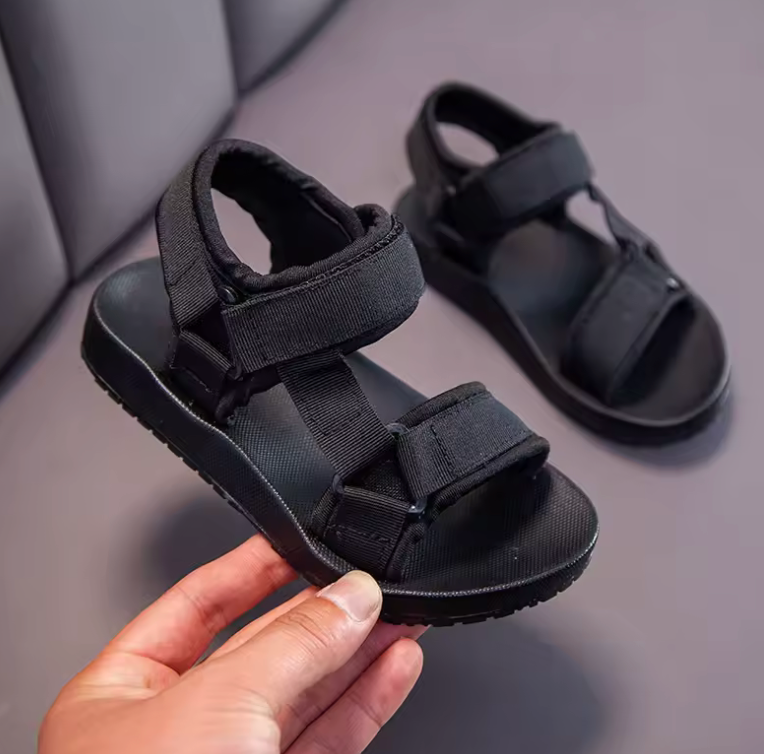 2025 Boys’ Summer Sandals – Breathable Rubber Open Toe Casual School & Beach Shoes for Kids
